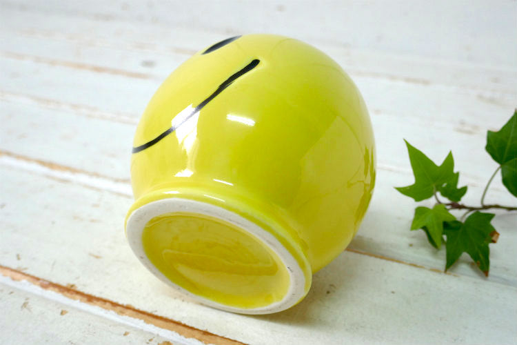 McCoy マッコイ スマイル スマイリー イエロー 陶器製 70's ヴィンテージ マグカップ 食器 USA