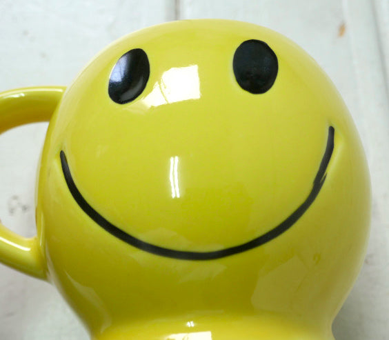 McCoy マッコイ スマイル スマイリー イエロー 陶器製 70's ヴィンテージ マグカップ 食器 USA
