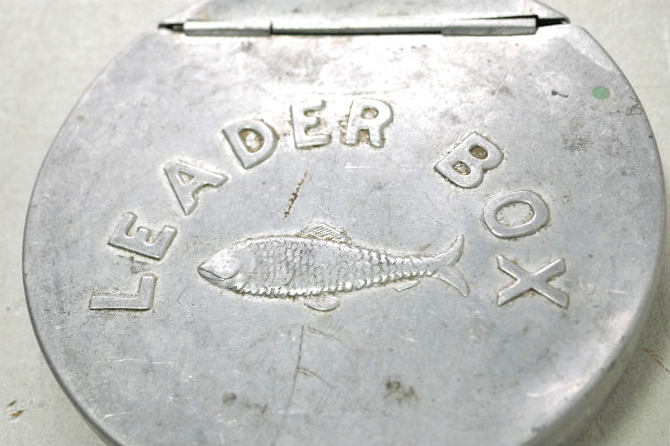 LEADER BOX アルミ製 ヴィンテージ ケース ルアー&フライ フィッシング 釣り道具 USA タックルボックス
