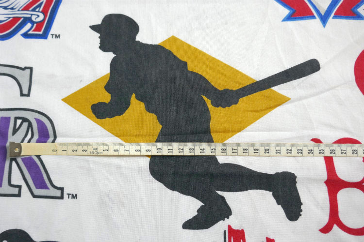 MLB メジャーリーグ 野球 チームロゴ バッター ユーズドシーツ ベッドシーツ フラットタイプ USA