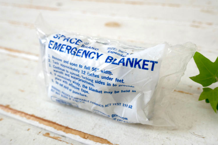 THERMOS サーモス Space Brand 70's デッドストック ヴィンテージ アルミブランケット 防災 キャンプ アウトドア USA