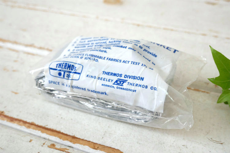 THERMOS サーモス Space Brand 70's デッドストック ヴィンテージ アルミブランケット 防災 キャンプ アウトドア USA