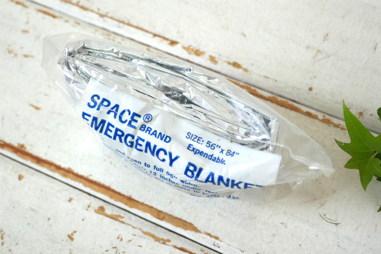 THERMOS サーモス Space Brand 70's デッドストック ヴィンテージ アルミブランケット 防災 キャンプ アウトドア USA