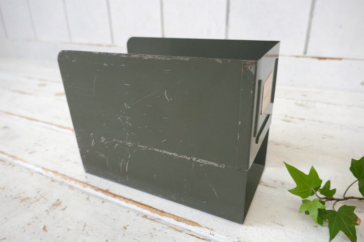 HFS TNT インダストリアル USA 工業系 メタル製 ヴィンテージ 引き出し ブックスタンド 本立て