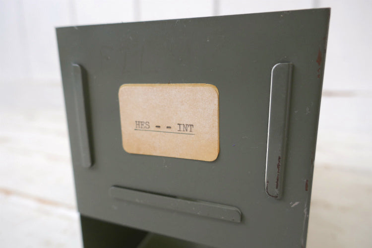 HFS TNT インダストリアル USA 工業系 メタル製 ヴィンテージ 引き出し ブックスタンド 本立て