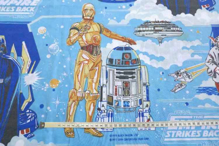 STAR WARS スターウォーズ Empire Strikes Back アメコミ ダースベイダー ヨーダ C-3PO R2-D2 70's ヴィンテージ ユーズドシーツ (フラットタイプ) USA
