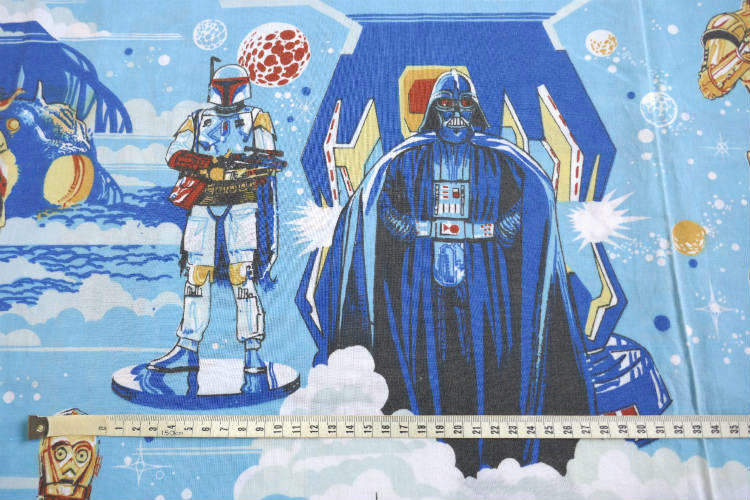 STAR WARS スターウォーズ Empire Strikes Back アメコミ ダースベイダー ヨーダ C-3PO R2-D2 70's ヴィンテージ ユーズドシーツ (フラットタイプ) USA
