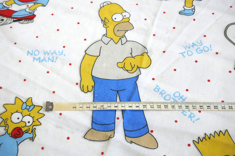 The Simpsons シンプソンズ  アメコミ ホーマー バート キャラクター ヴィンテージ ユーズドシーツ (ボックスタイプ) USA