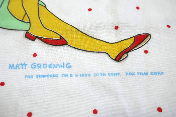 The Simpsons シンプソンズ  アメコミ ホーマー バート キャラクター ヴィンテージ ユーズドシーツ (ボックスタイプ) USA