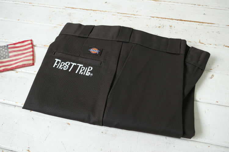 Dickies × First Trip ディッキーズ 874 ダークブラウン ワークパンツ メンズ W32×32 ファッション オリジナル