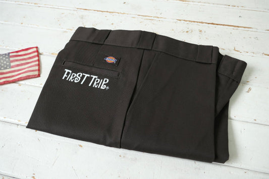 Dickies × First Trip ディッキーズ 874 ダークブラウン ワークパンツ メンズ W32×32 ファッション オリジナル