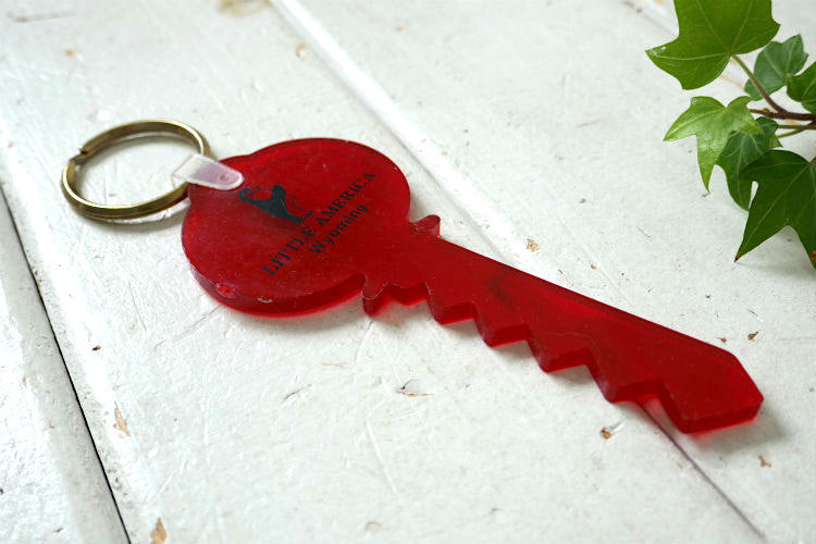LITTLE AMERICA Wyoming ワイオミング州リトルアメリカ ヴィンテージ デッドストック キーホルダー　USA