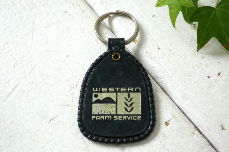 WESTERN FARM SERVICE ウェスタン ファーム サービス 農場 ヴィンテージ デッドストック キーホルダー USA