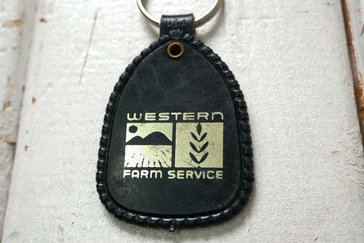 WESTERN FARM SERVICE ウェスタン ファーム サービス 農場 ヴィンテージ デッドストック キーホルダー USA