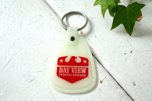 BAY VIEW  ベイビュー銀行 イーグル ヴィンテージ デッドストック キーホルダー アドバタイジング USA