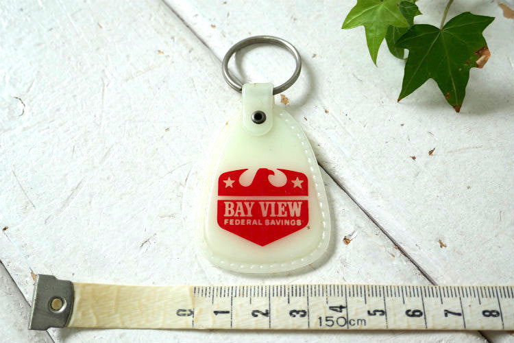 BAY VIEW  ベイビュー銀行 イーグル ヴィンテージ デッドストック キーホルダー アドバタイジング USA