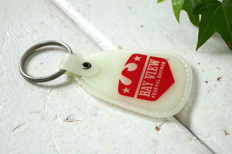 BAY VIEW  ベイビュー銀行 イーグル ヴィンテージ デッドストック キーホルダー アドバタイジング USA