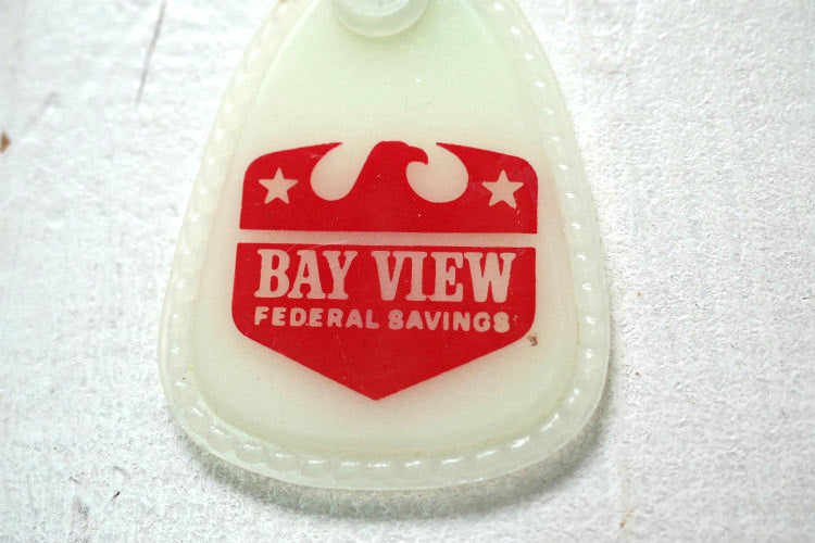 BAY VIEW  ベイビュー銀行 イーグル ヴィンテージ デッドストック キーホルダー アドバタイジング USA