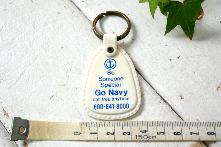 Be Someone Special Go Navy ミリタリー アメリカ海軍 ヴィンテージ デッドストック キーホルダー USA