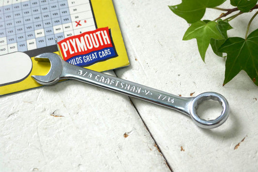 クラフトマン 3/8 CRAFTSMAN-V- 7/16 ヴィンテージ レンチ コンビネーションレンチ DIY 工具 ガレージ雑貨 キーホルダー
