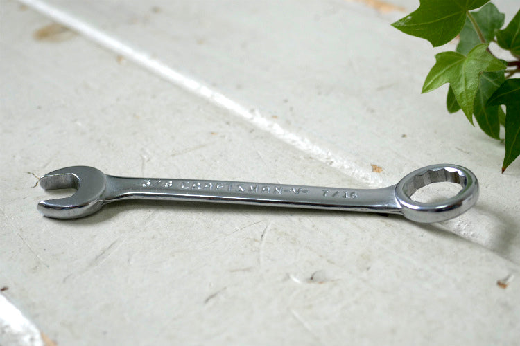 クラフトマン 3/8 CRAFTSMAN-V- 7/16 ヴィンテージ レンチ コンビネーションレンチ DIY 工具 ガレージ雑貨 キーホルダー