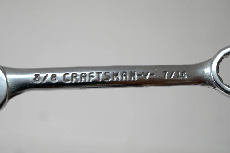 クラフトマン 3/8 CRAFTSMAN-V- 7/16 ヴィンテージ レンチ コンビネーションレンチ DIY 工具 ガレージ雑貨 キーホルダー