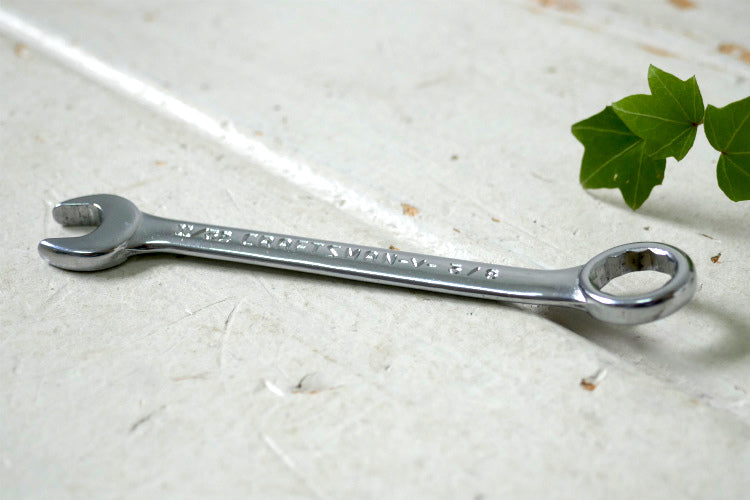 クラフトマン 11/32 CRAFTSMAN -V- 3/8 ヴィンテージ レンチ スパナ コンビネーションレンチ USA 工具 DIY
