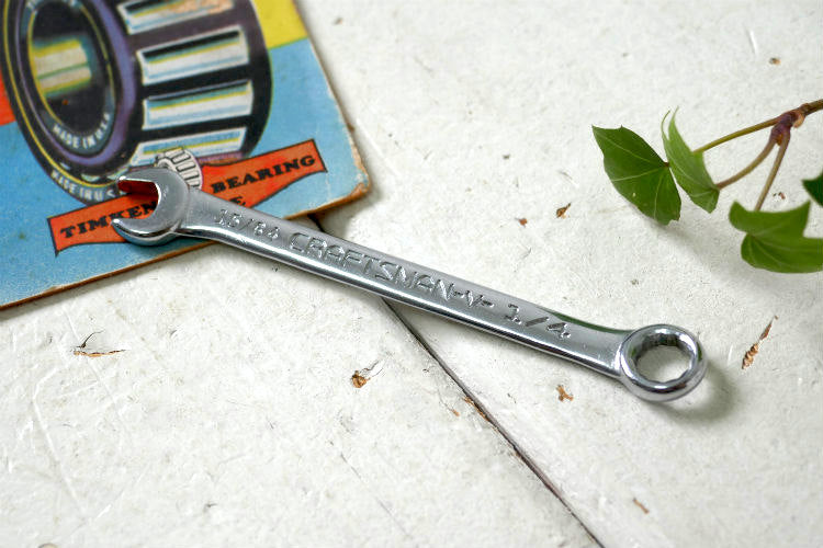CRAFTSMAN クラフトマン 15/64 CRAFTSMAN-V- 1/4 ヴィンテージ レンチ スパナ 工具 コンビネーションレンチ USA