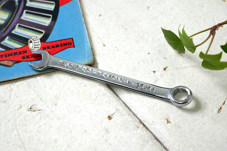 CRAFTSMAN クラフトマン 7/32 CRAFTSMAN-V- 15/64 ヴィンテージ レンチ スパナ 工具 コンビネーションレンチ USA
