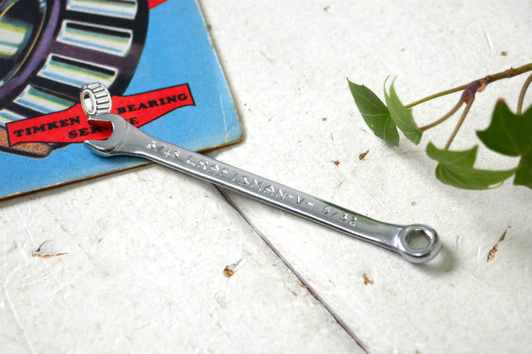 3/16 CRAFTSMAN-V- 5/32 クラフトマン USA ヴィンテージ レンチ スパナ 工具 コンビネーションレンチ