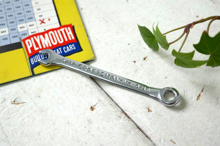 クラフトマン 5/32 CRAFTSMAN-V- 3/16 ヴィンテージ レンチ スパナ 工具 コンビネーションレンチ USA