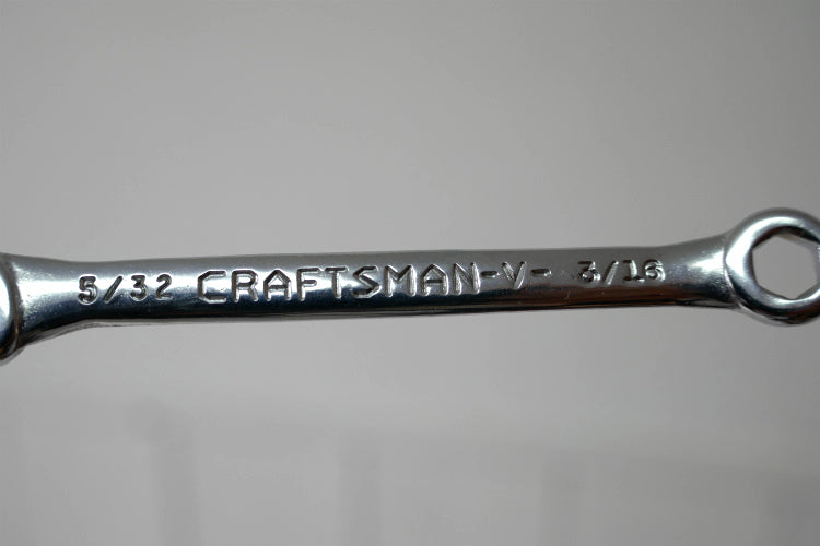 クラフトマン 5/32 CRAFTSMAN-V- 3/16 ヴィンテージ レンチ スパナ 工具 コンビネーションレンチ USA