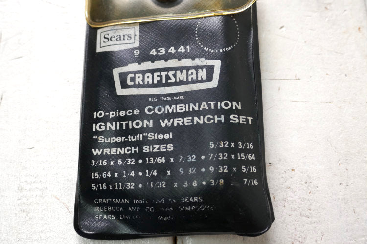 CRAFTSMAN クラフトマン×Sears シアーズ ヴィンテージコンビネーションレンチ 工具 ビニール製 専用 ケース
