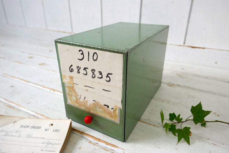 310 685835 グリーンメタル製 ヴィンテージ 書類ケース ファイルケース USA インダストリアル