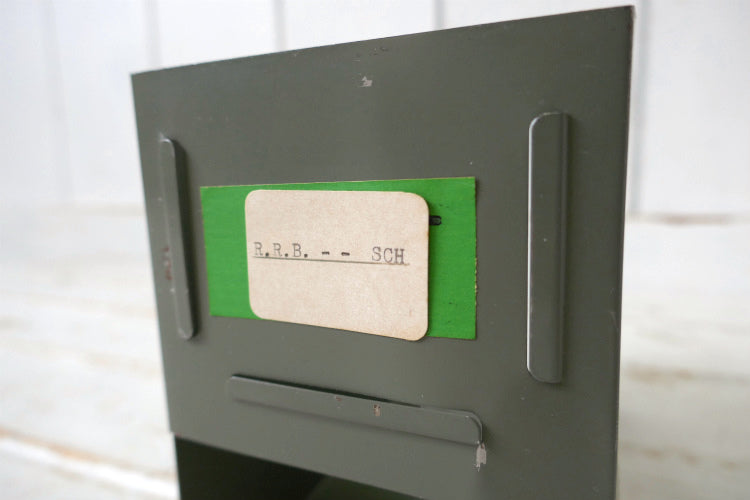 RRB SCHインダストリアル USA 工業系 メタル製 ヴィンテージ 引き出し ブックスタンド 本立て