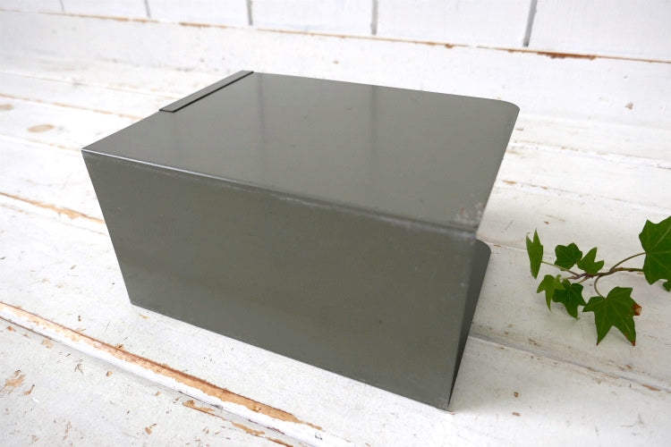 USA インダストリアル 工業系 メタル製 ヴィンテージ 引き出し ブックスタンド 本立て 文房具 オフィス雑貨