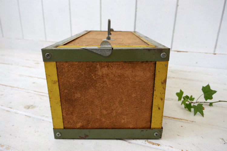 OBERLIN Bait Canteen 60's フィッシング コルク×メタル製 ヴィンテージ ベイトボックス 釣り道具 餌入れ タックルボックス 釣り道具 USA