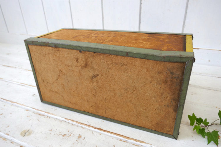 OBERLIN Bait Canteen 60's フィッシング コルク×メタル製 ヴィンテージ ベイトボックス 釣り道具 餌入れ タックルボックス 釣り道具 USA