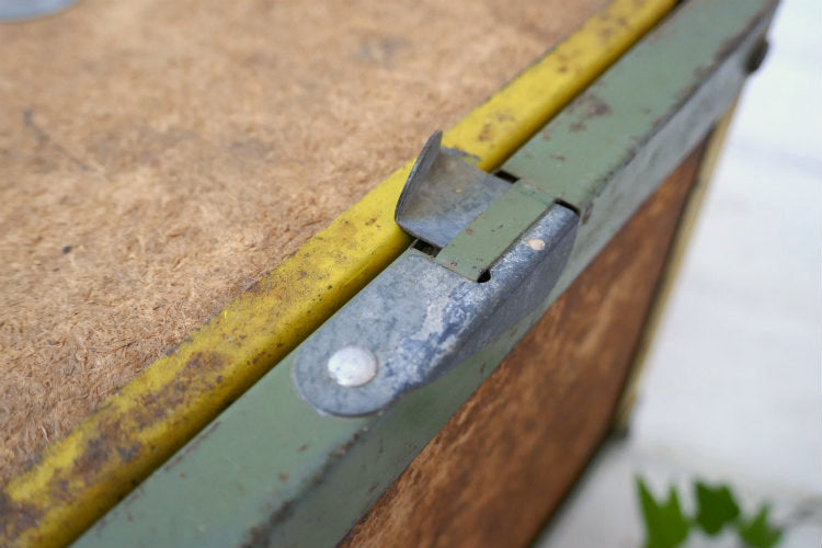 OBERLIN Bait Canteen 60's フィッシング コルク×メタル製 ヴィンテージ ベイトボックス 釣り道具 餌入れ タックルボックス 釣り道具 USA