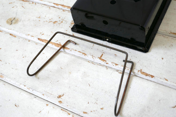 THE Fulton 鍵２本＆新聞受け付き ブラック エナメル デッドストック ヴィンテージ メールボックス 郵便受け ポスト USA