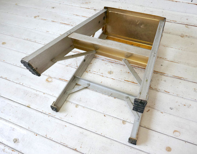 アメリカンビンテージ  アルミ製 ヴィンテージ ステップラダー 脚立 ガレージ ガーデニング USA