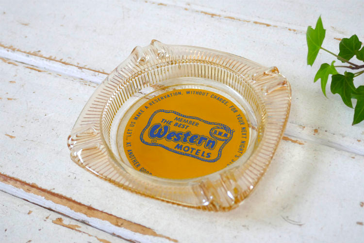 THE BEST Western MOTELS ベストウェスタン モーテル 1950's USA アドバタイジング ヴィンテージ 灰皿 アシュトレイ