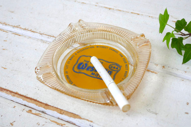 THE BEST Western MOTELS ベストウェスタン モーテル 1950's USA アドバタイジング ヴィンテージ 灰皿 アシュトレイ