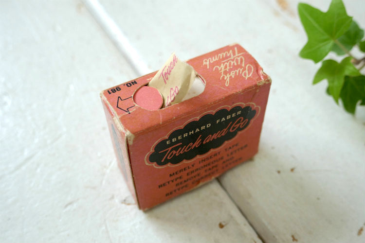 Eberhard Faber Inc Touch and Go タイプライター ヴィンテージ 修正テープ 文房具 ステーショナリー USA