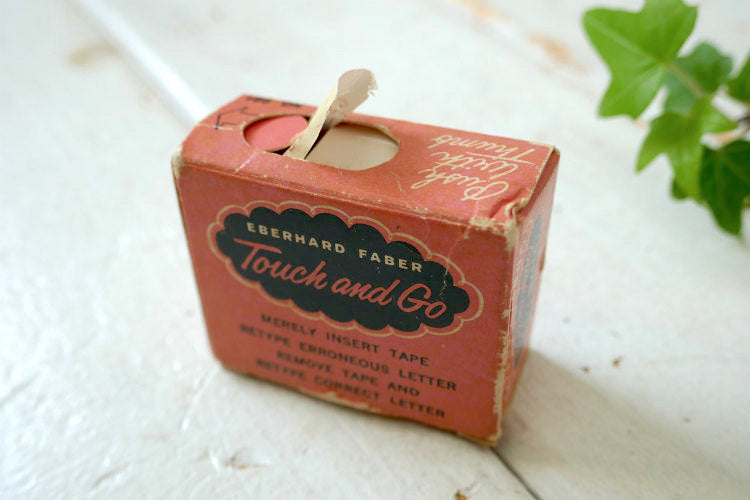 Eberhard Faber Inc Touch and Go タイプライター ヴィンテージ 修正テープ 文房具 ステーショナリー USA