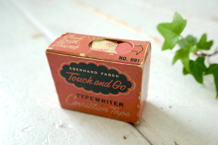 Eberhard Faber Inc Touch and Go タイプライター ヴィンテージ 修正テープ 文房具 ステーショナリー USA