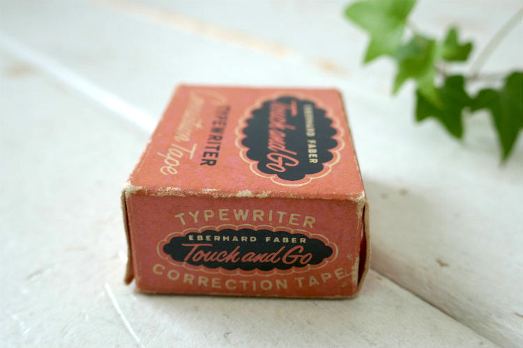 Eberhard Faber Inc Touch and Go タイプライター ヴィンテージ 修正テープ 文房具 ステーショナリー USA