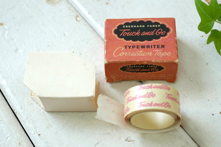Eberhard Faber Inc Touch and Go タイプライター ヴィンテージ 修正テープ 文房具 ステーショナリー USA