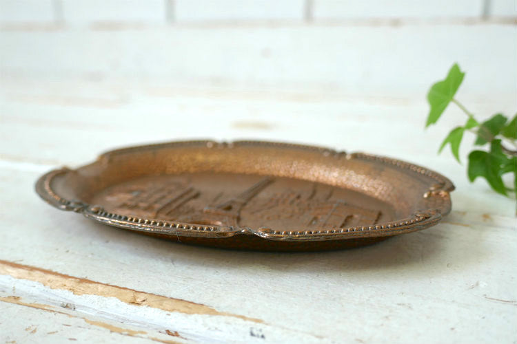 PARIS フランス パリ エッフェル塔 凱旋門 サンクレール寺院 ノートルダム大聖堂 モンサンミッシェル ヴィンテージ アシュトレイ  灰皿 トレイ