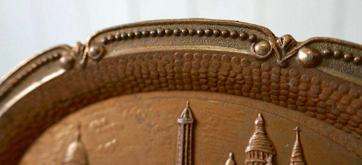 PARIS フランス パリ エッフェル塔 凱旋門 サンクレール寺院 ノートルダム大聖堂 モンサンミッシェル ヴィンテージ アシュトレイ  灰皿 トレイ